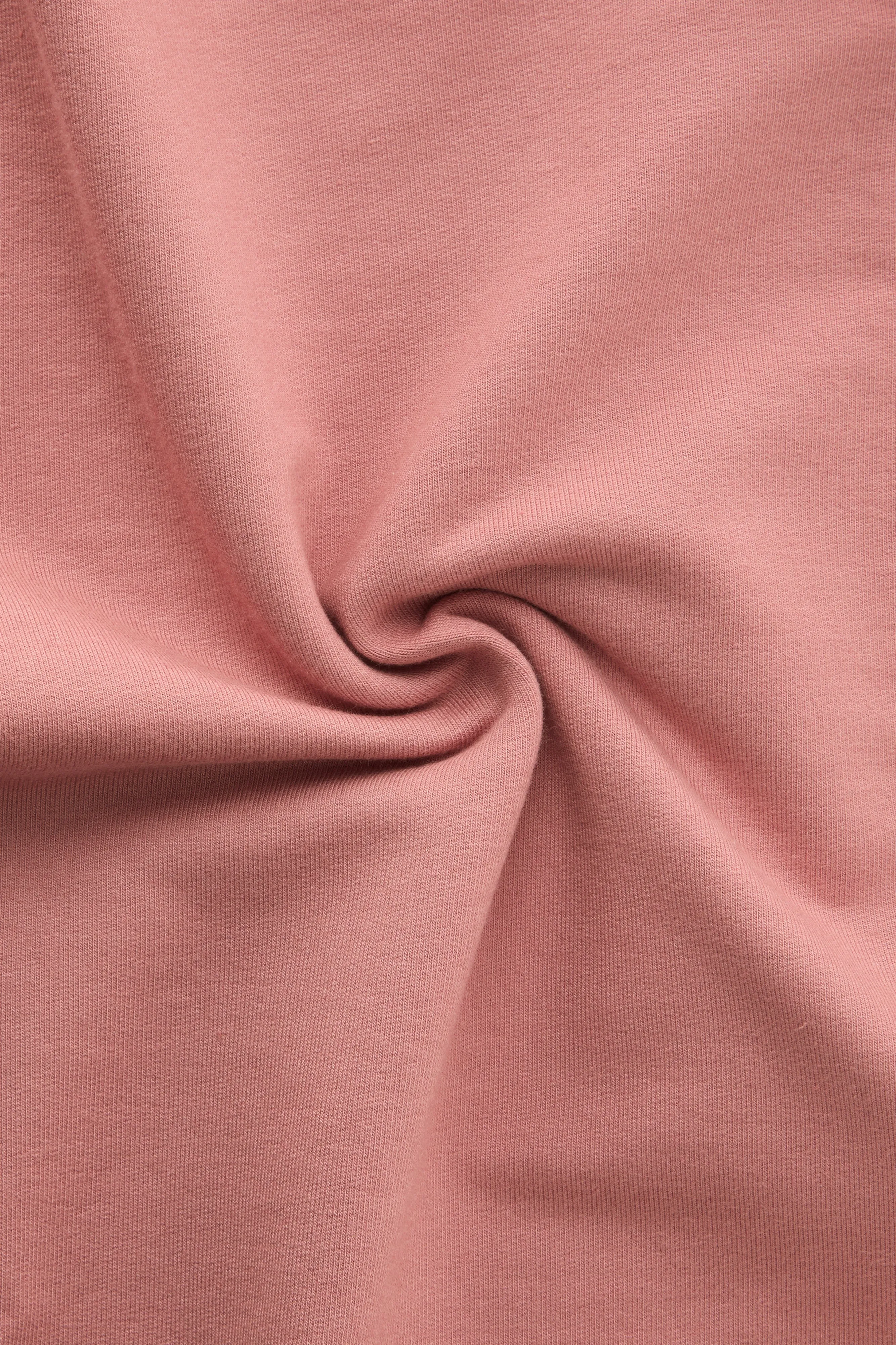 Cotton Modal Zip Up Hoodie Faded Rose