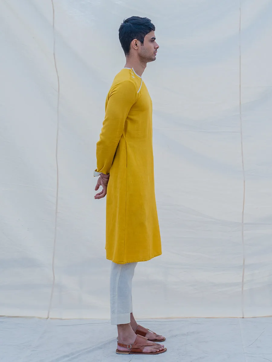 Cotton X Linen Indisputably Yellow Kurta