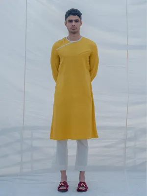 Cotton X Linen Indisputably Yellow Kurta