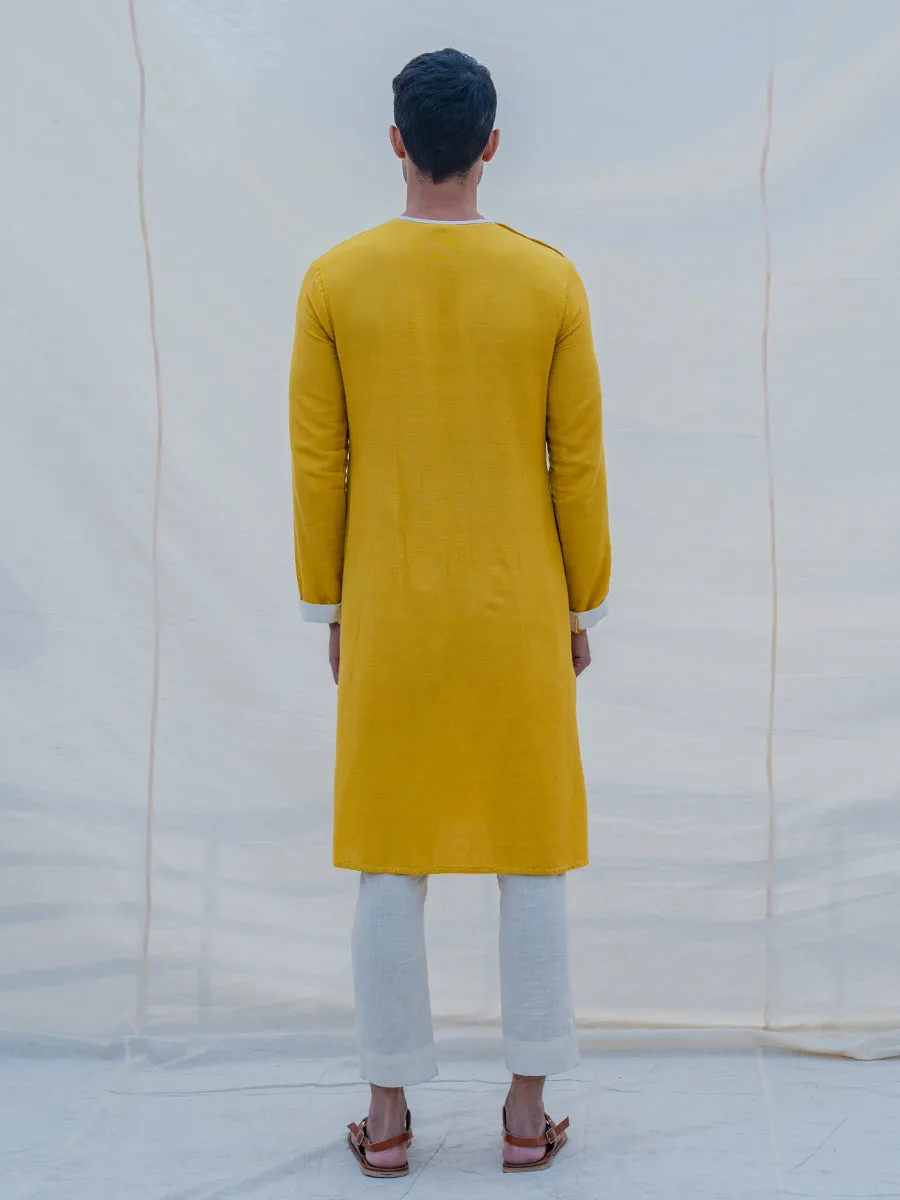 Cotton X Linen Indisputably Yellow Kurta