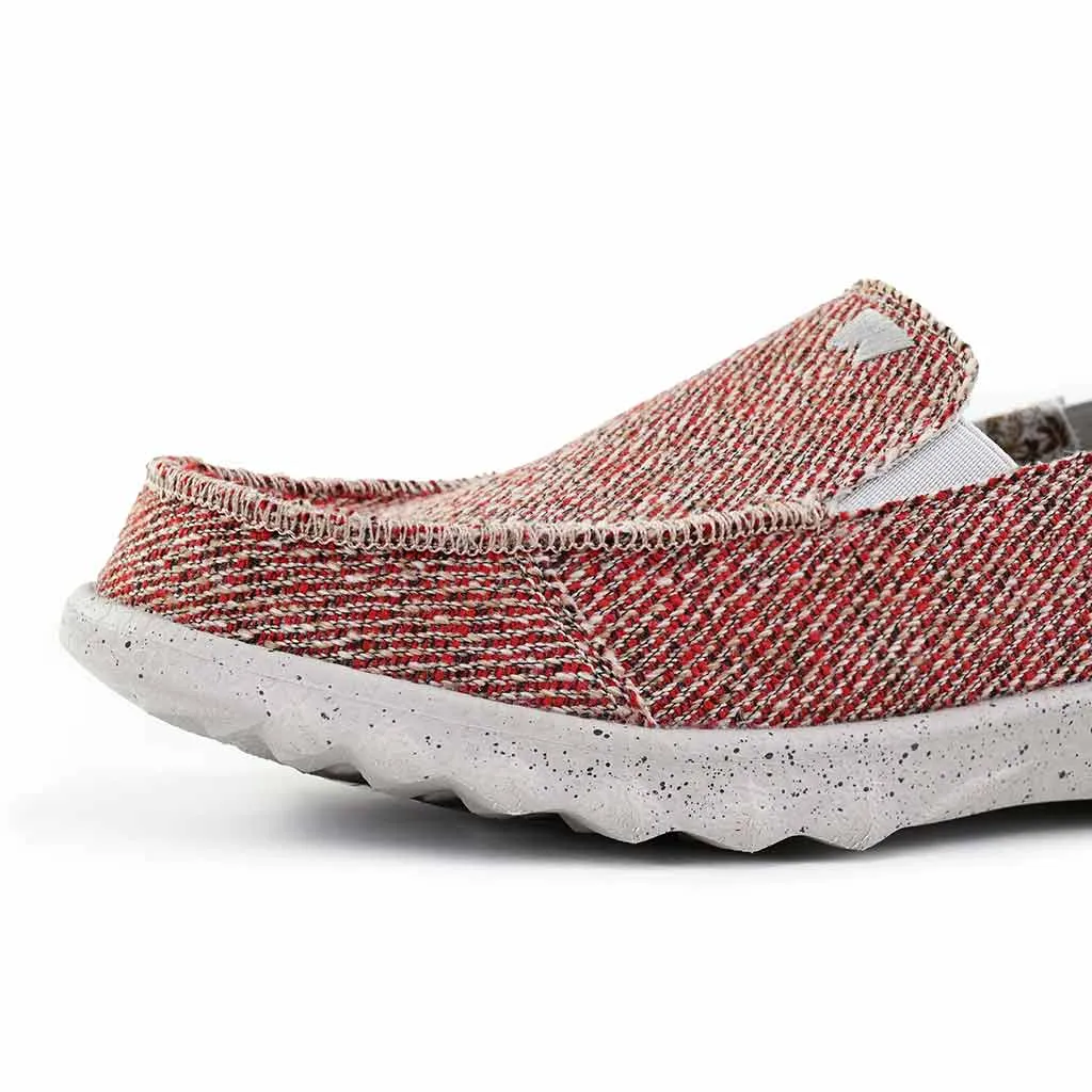 Couch Classic Woven Canvas Oat Red