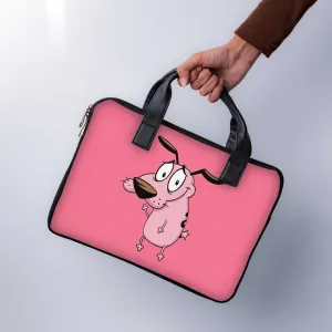 cowardly courage Laptop Sleeve With Handle
