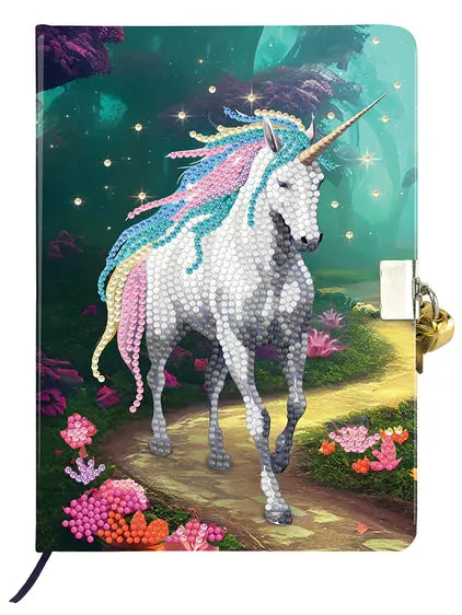Craft Buddy Unicorn Stroll  Crystal Art Secret Diary Kit