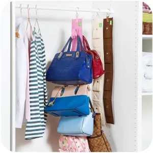 Creative Storage Bag for Handbag Bags Hanging in Wardrobe Clothing Container Folding Organizer Travel Bag Boxes 2 Kinds