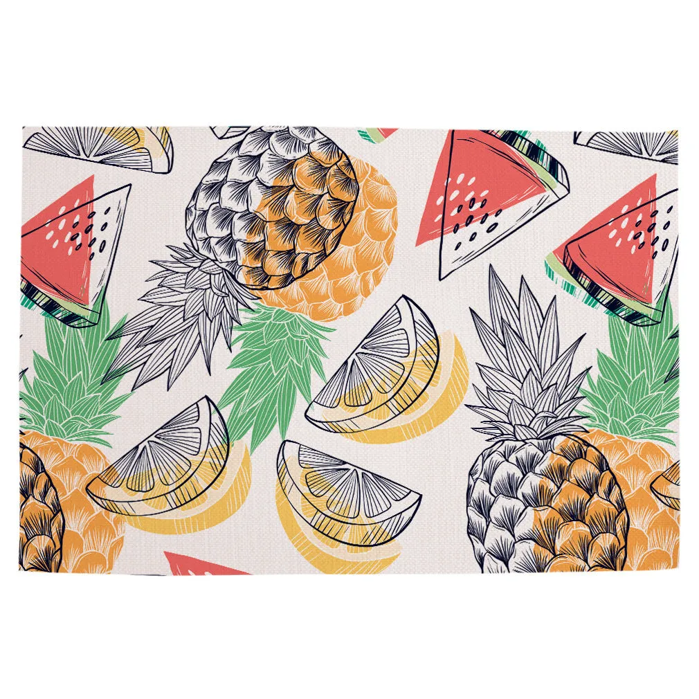 Custom Print Waterproof Linen Placemat