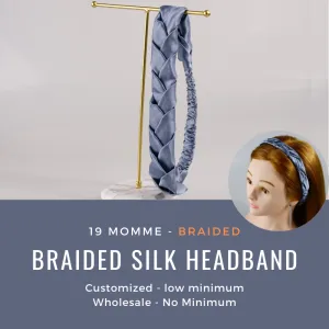 Custom Wholesale Silk Headband Braided