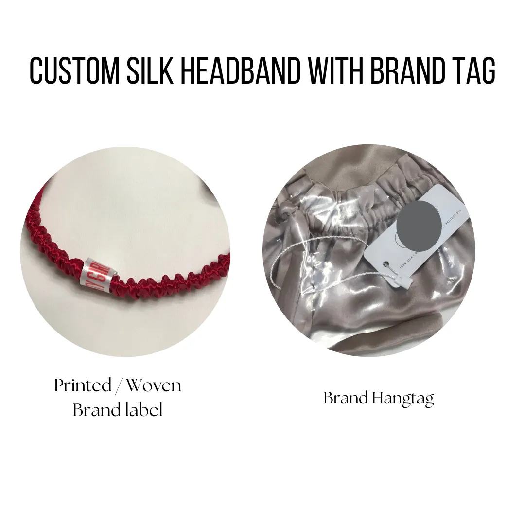 Custom Wholesale Silk Headband Braided