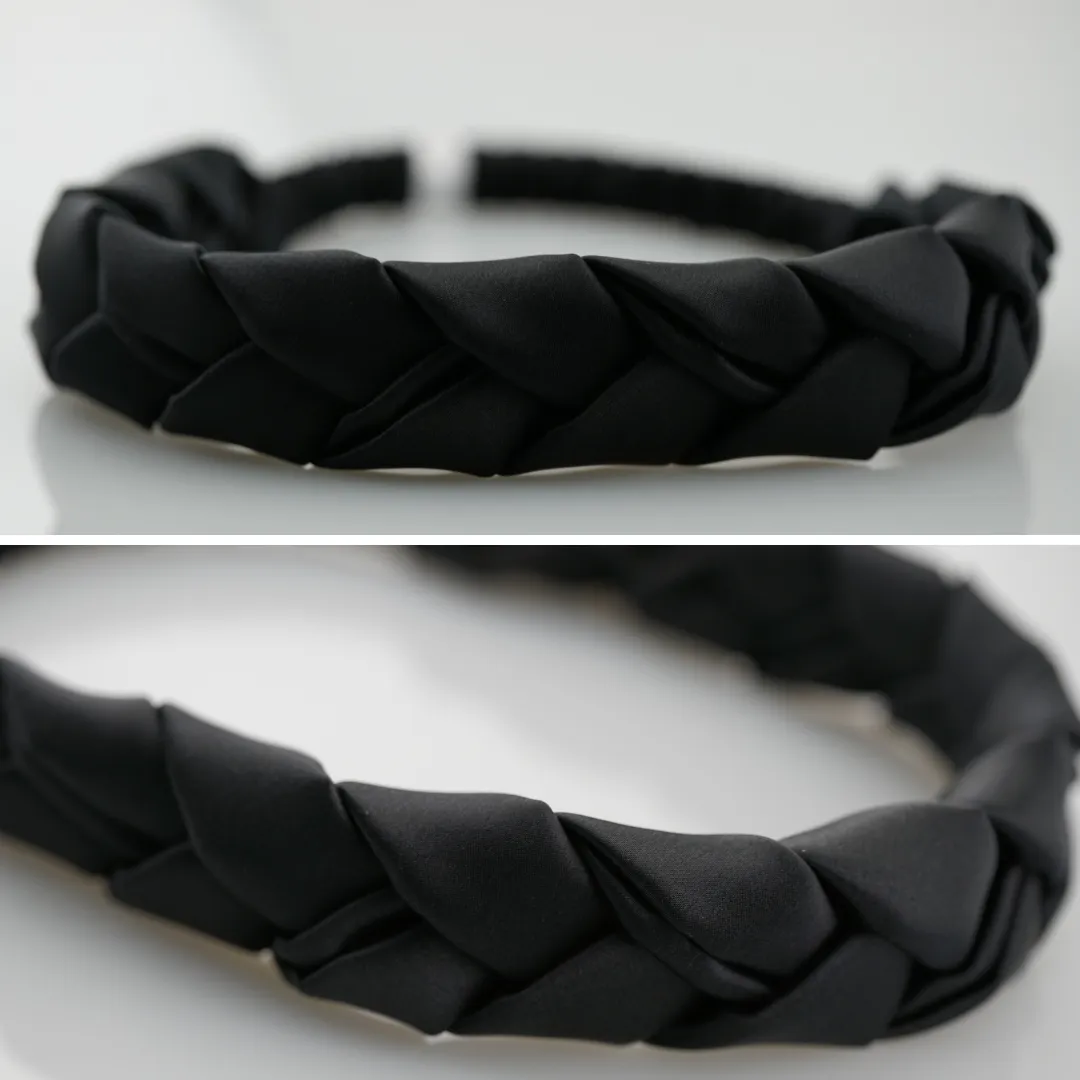 Custom Wholesale Silk Headband Braided