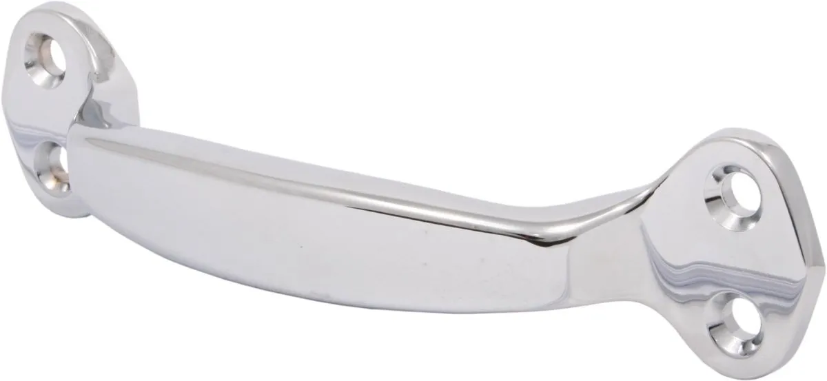 D Handle Polished Chrome Plated - Heavy Duty