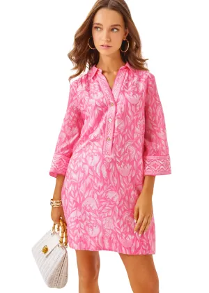 DAPHNIE TUNIC DRESS - ROUSSEAU PINK TULIP TO TANGO