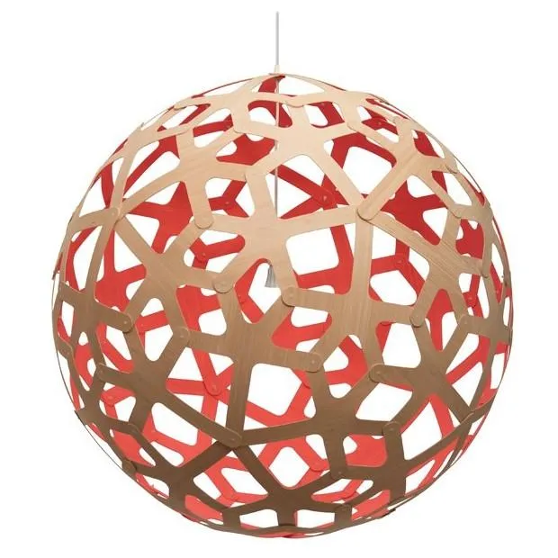 David Trubridge Painted Coral Pendant Light