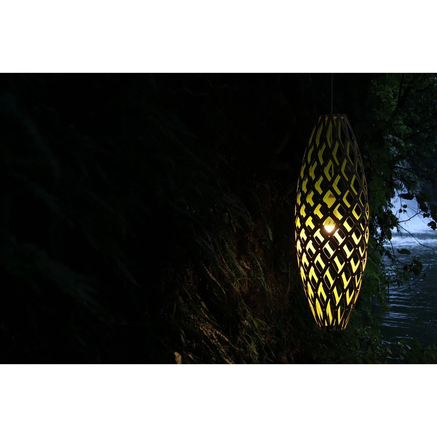 David Trubridge Painted Hinaki Pendant Light