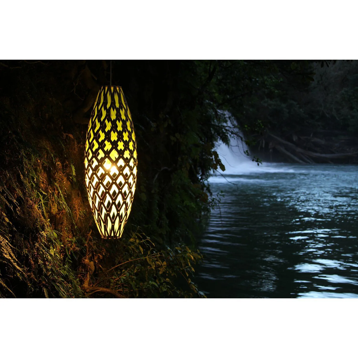 David Trubridge Painted Hinaki Pendant Light