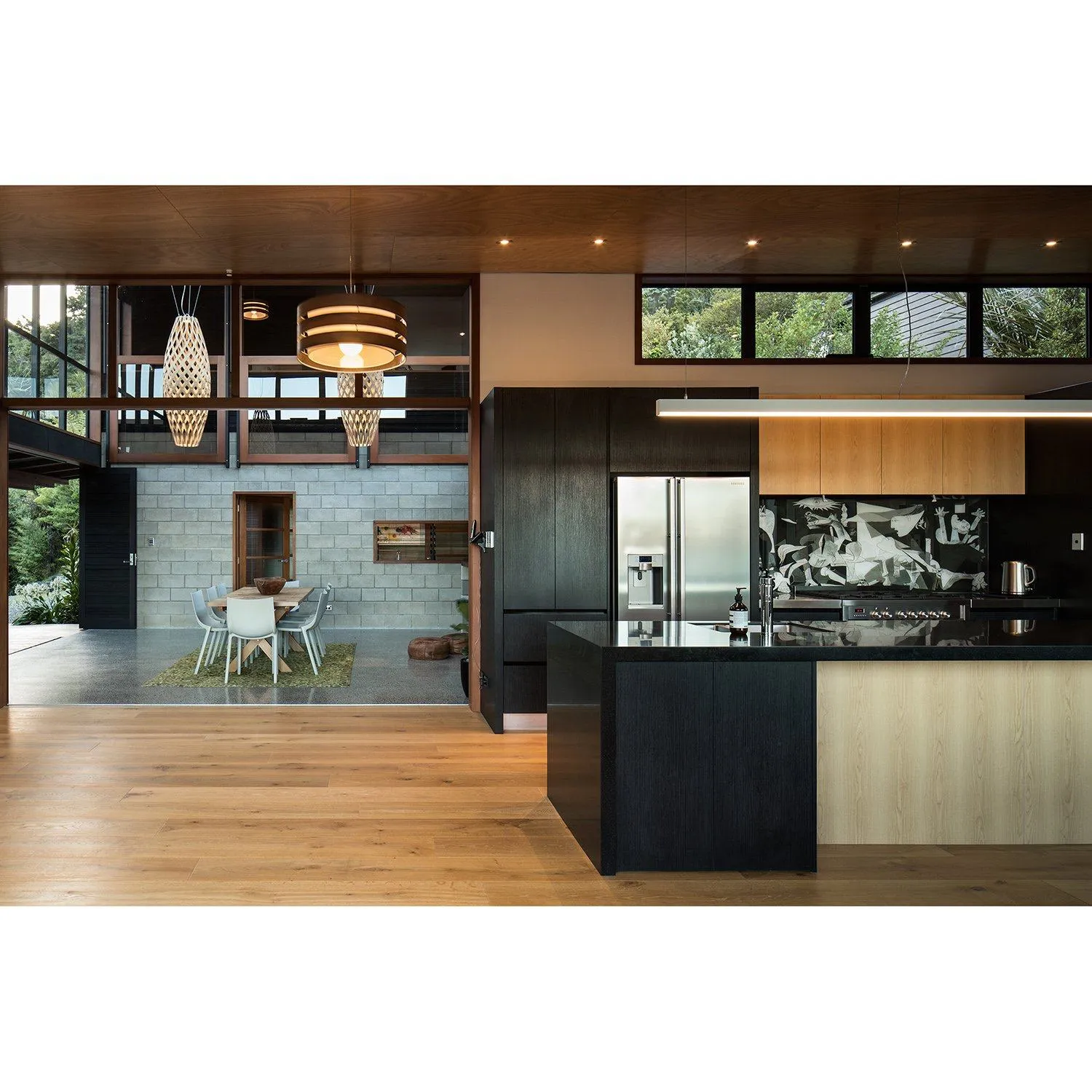 David Trubridge Painted Hinaki Pendant Light