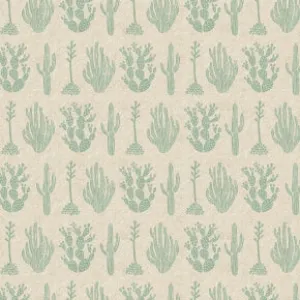 Desert in Aloe VeraCanvas -- All Through the Land by Amelie Mancini  for Cotton   Steel