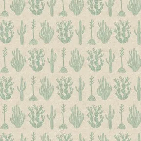 Desert in Aloe VeraCanvas -- All Through the Land by Amelie Mancini  for Cotton   Steel