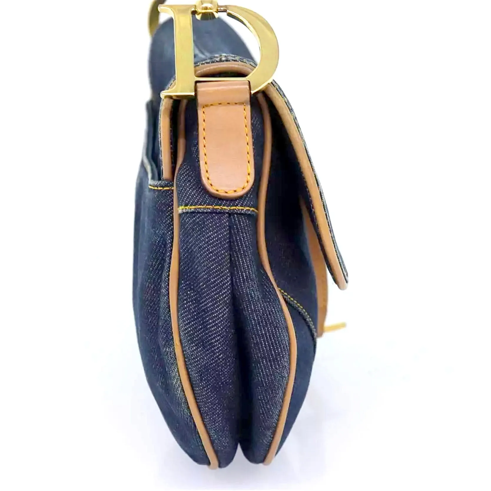 DIOR denim saddle bag