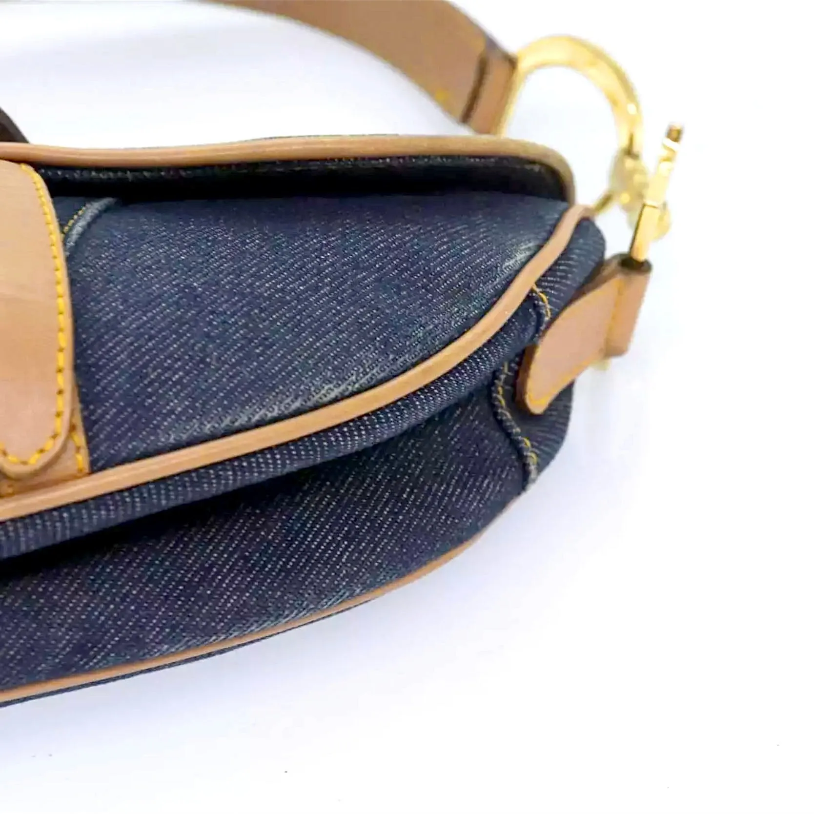 DIOR denim saddle bag