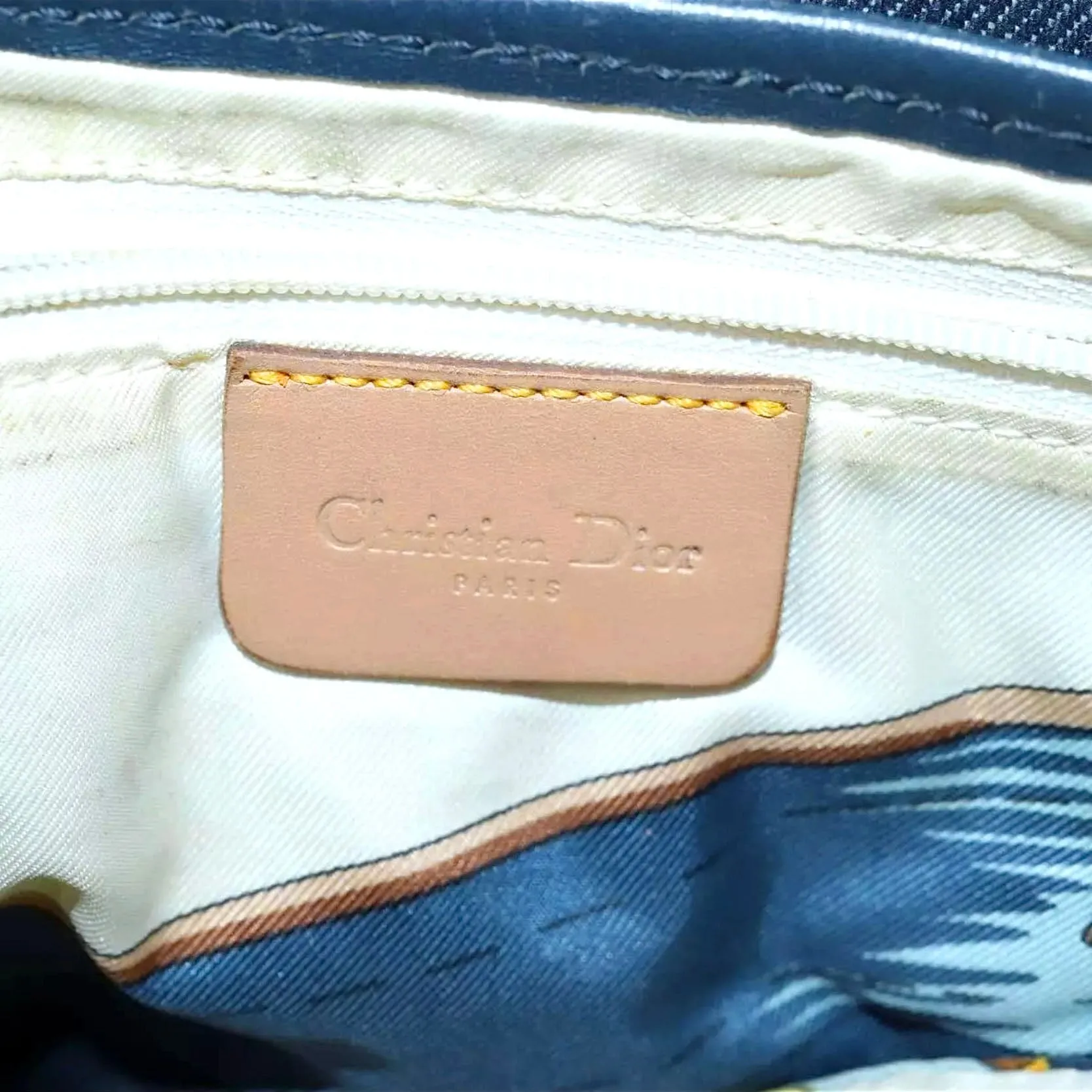 DIOR denim saddle bag