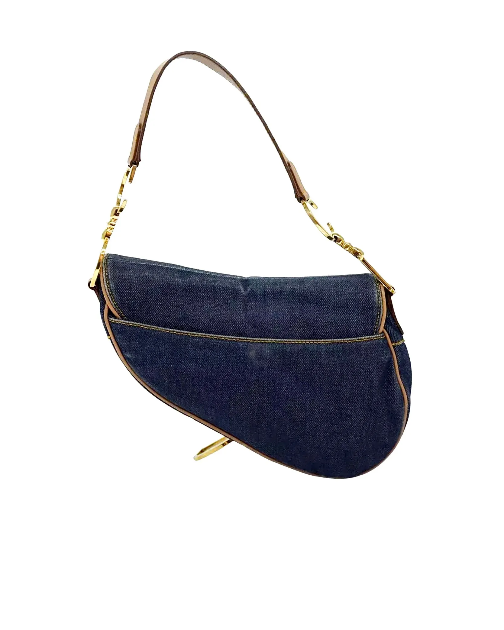 DIOR denim saddle bag