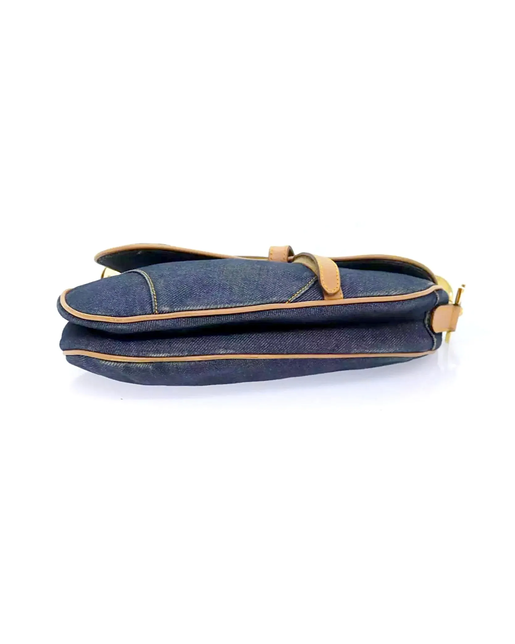 DIOR denim saddle bag