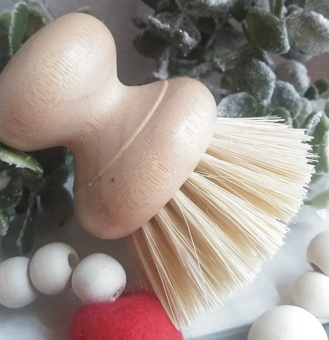 Dish Brush - Natural - Palm Brush - Bamboo Dish Brush - Eco-Friendly - Plastic Free