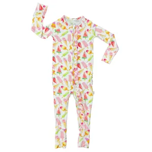Dreamsicle Fold Over Footie