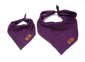 Eggplant - Pure Linen Bandana