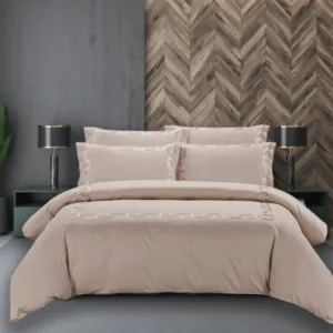 Egyptian Cotton 300 Thread Count  Opulence Collection Alexsandro Stone Duvet Cover Set