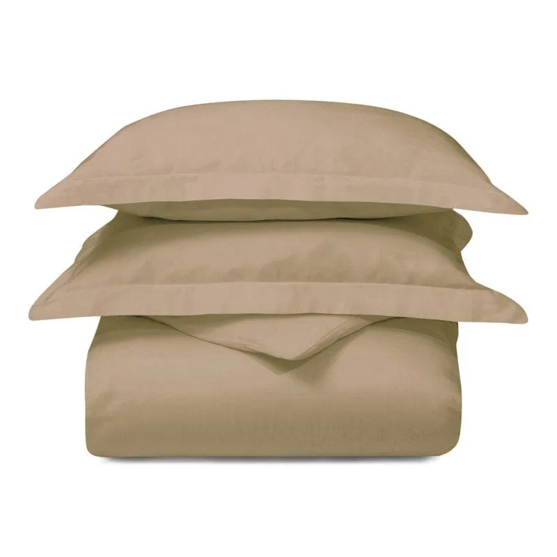 Egyptian Cotton 400 Thread Count Duvet Cover Set Stone