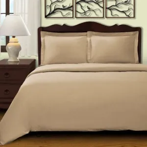 Egyptian Cotton 400 Thread Count Duvet Cover Set Stone