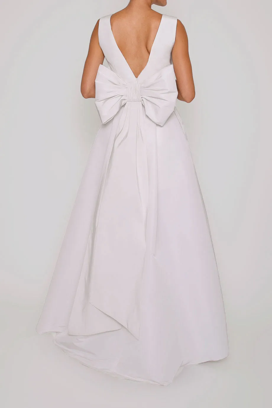 Ella Silk Faille Mini Dress with Convertible Skirt