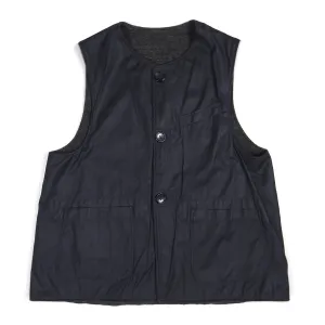 Engineered Garment Navy/Grey Reversible Vest Size Large
