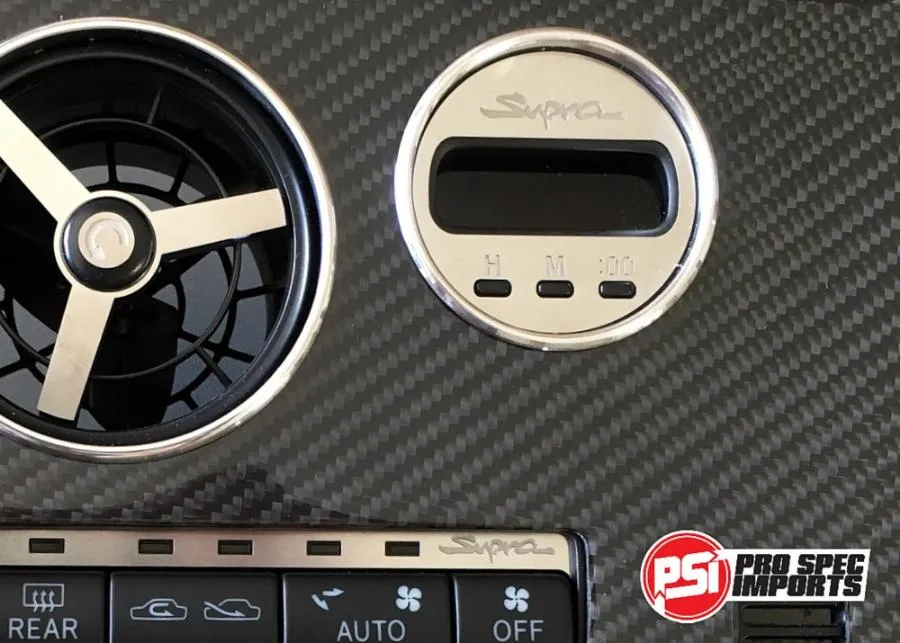 Euro Supra Interior - Brushed Stainless Billet HVAC Deluxe 10pc Combo