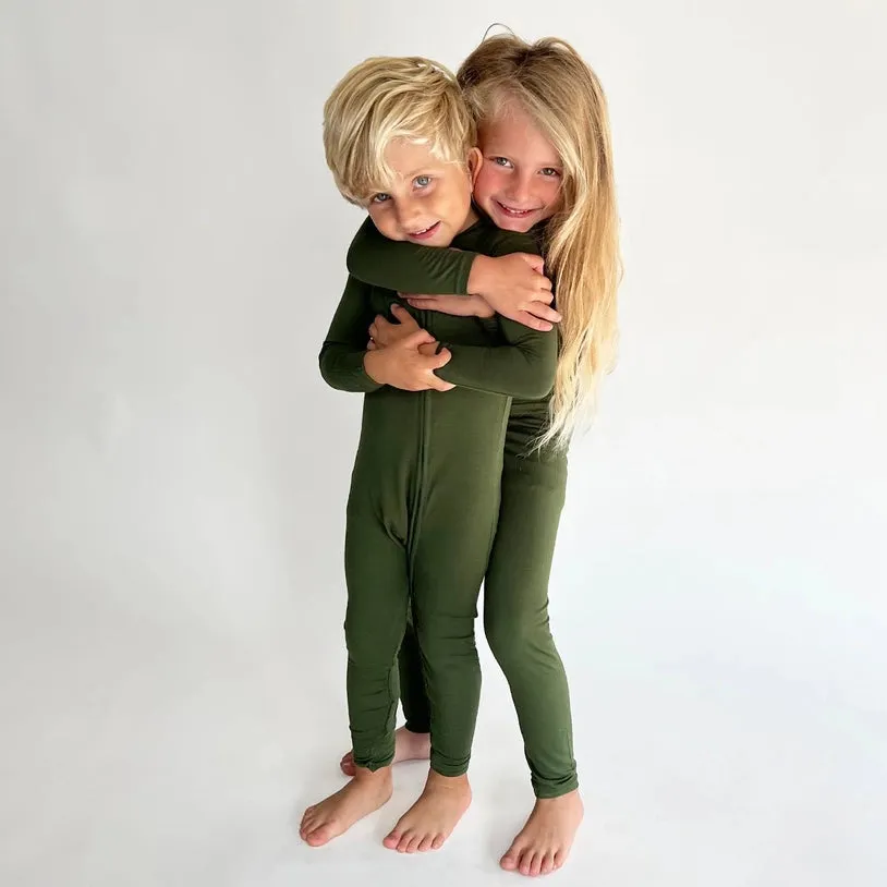 Evergreen Bamboo Convertible Footie