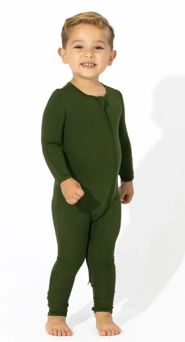Evergreen Bamboo Convertible Footie