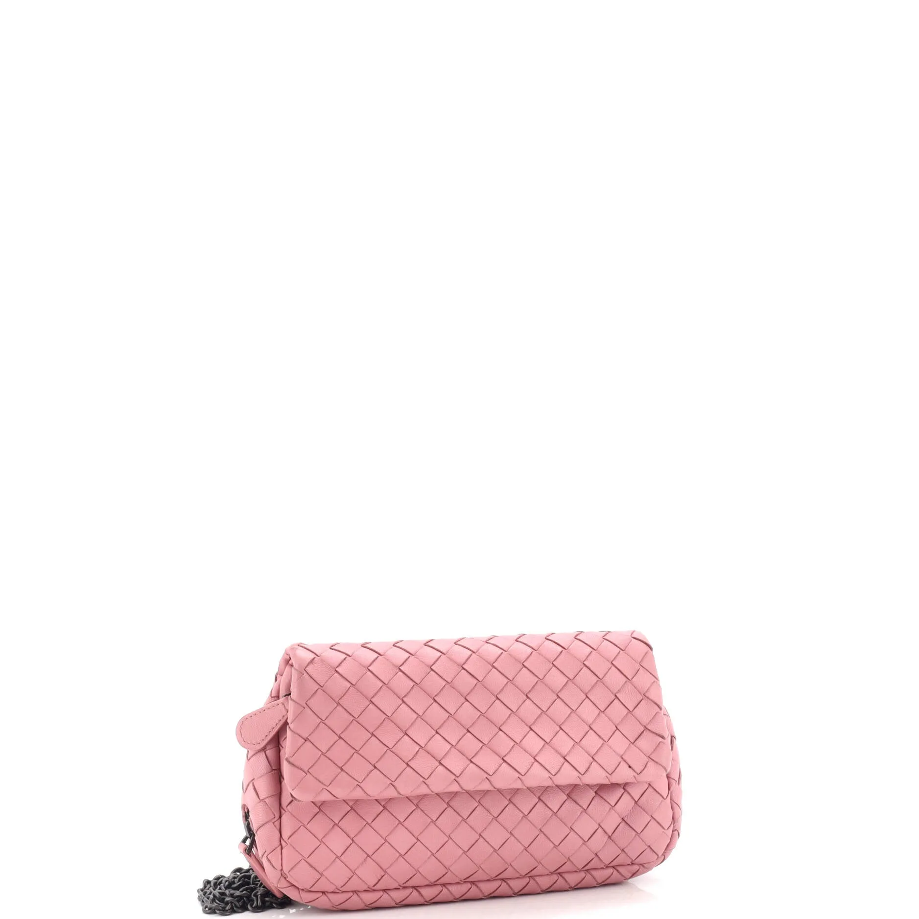 Expandable Chain Crossbody Bag Intrecciato Nappa Small