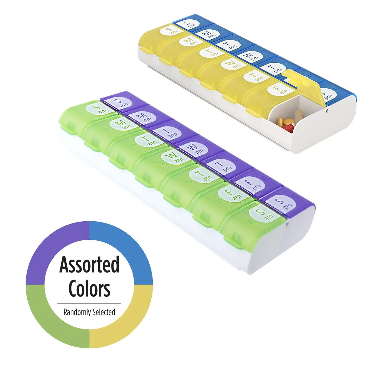 Ezy Dose® Easy Fill Weekly AM/PM Pill Organizer