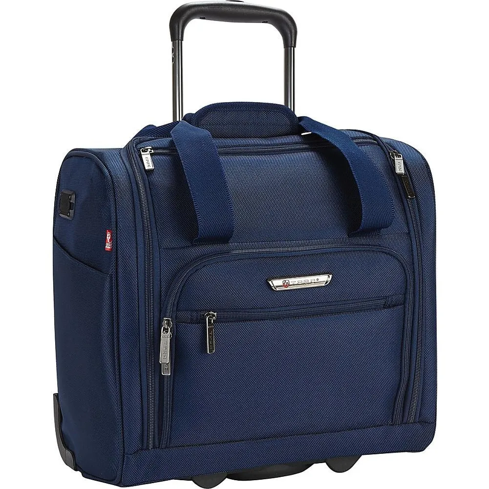 famous luggage tprc 15" carry-on under seat soft side carry-on