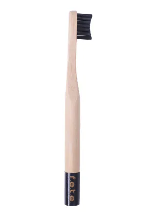 F.E.T.E Bamboo Toothbrush Children's Soft Bristles - Charcoal Black (Single)