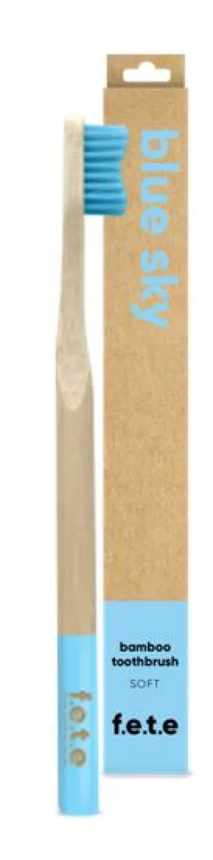F.E.T.E Bamboo Toothbrush Soft Bristles - Blue Sky (single)