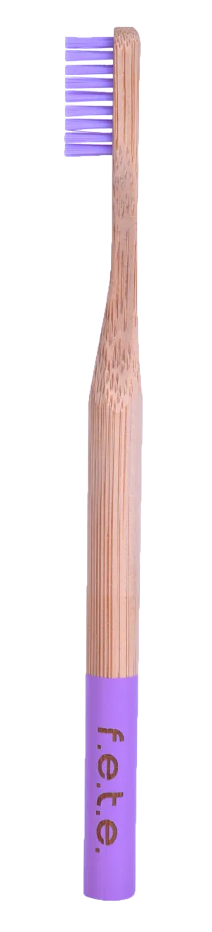 F.E.T.E Bamboo Toothbrush Soft Bristles - Purple (single)