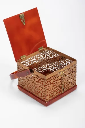 Filigree Lucite Box Bag