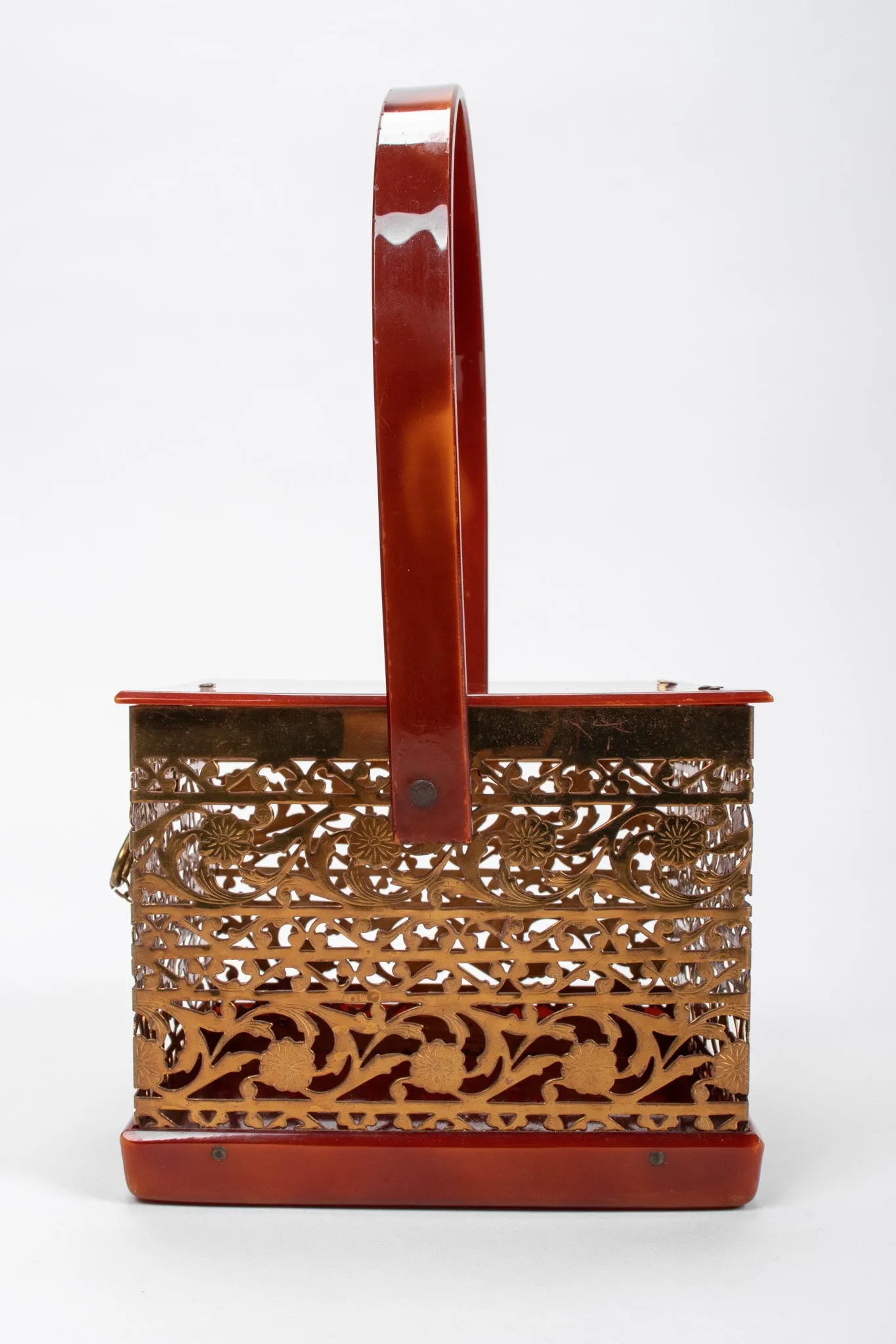 Filigree Lucite Box Bag