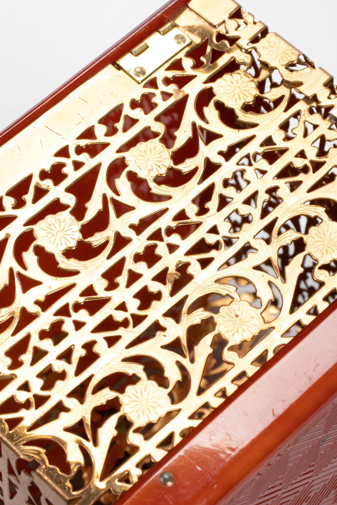 Filigree Lucite Box Bag