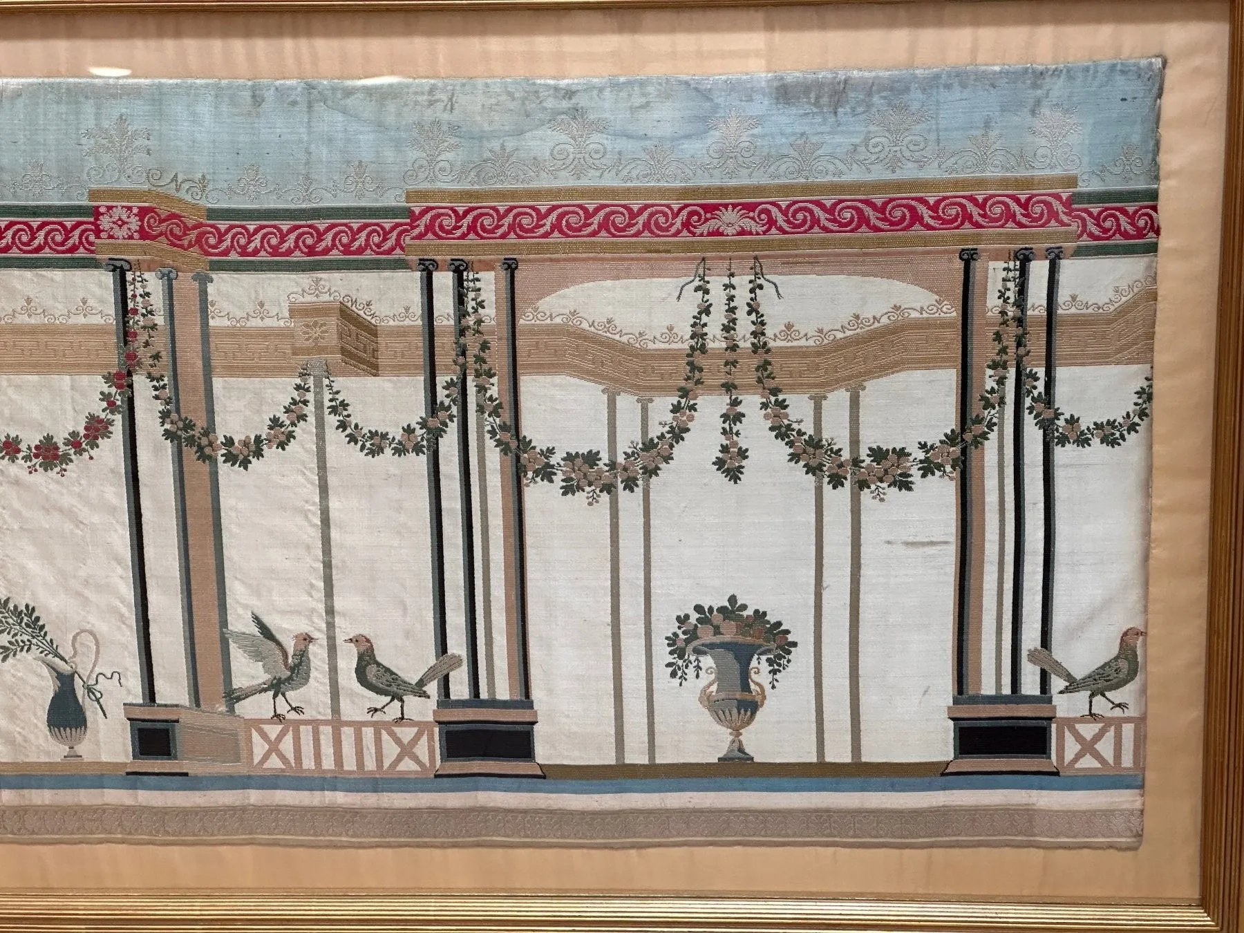 Fine French Woven Silk Piece, 18th Century