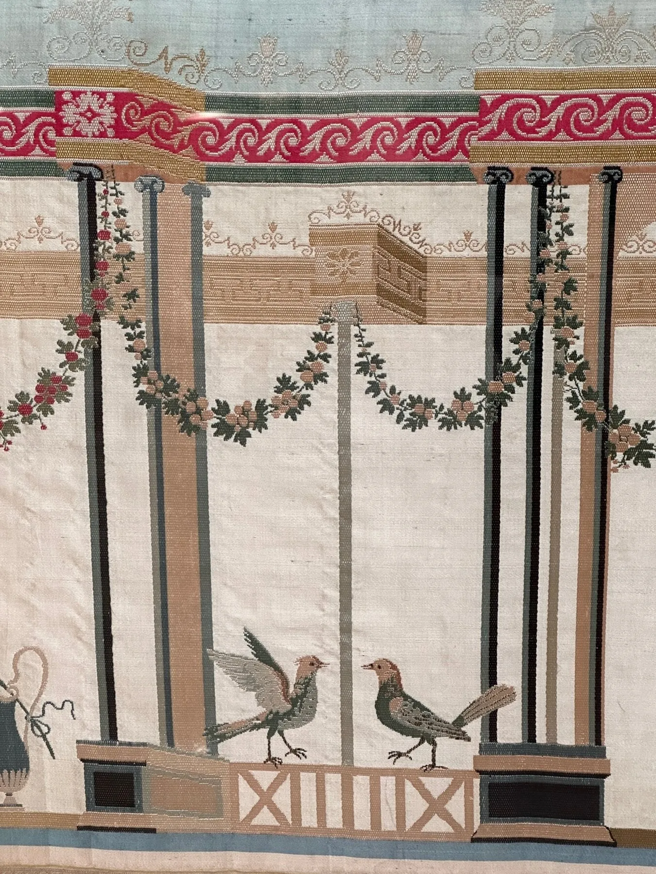 Fine French Woven Silk Piece, 18th Century