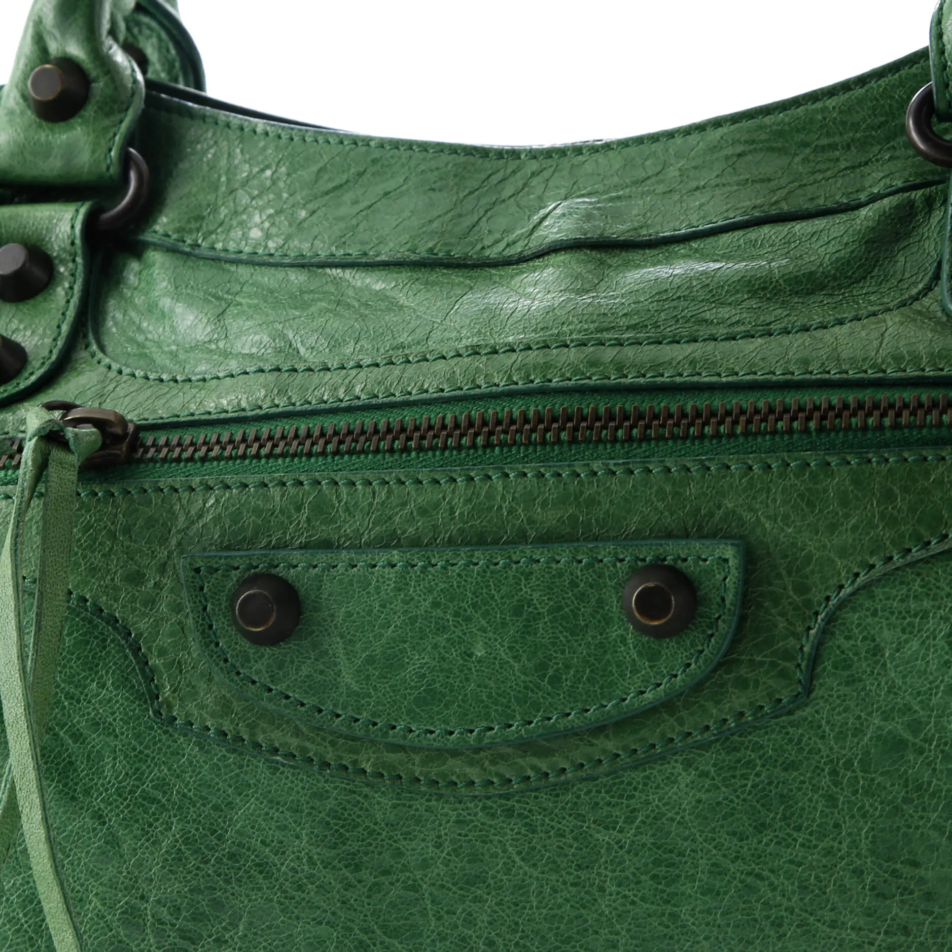 First Classic Studs Bag Leather