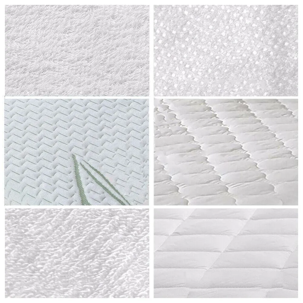 Fitted Waterproof Bed Mattress Protectors Covers Double