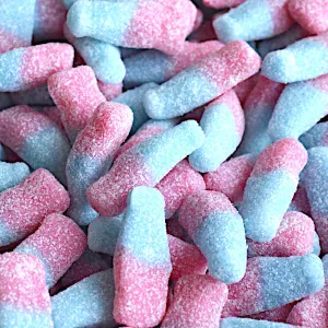 Fizzy Bubblegum Bottles - 250g Bag